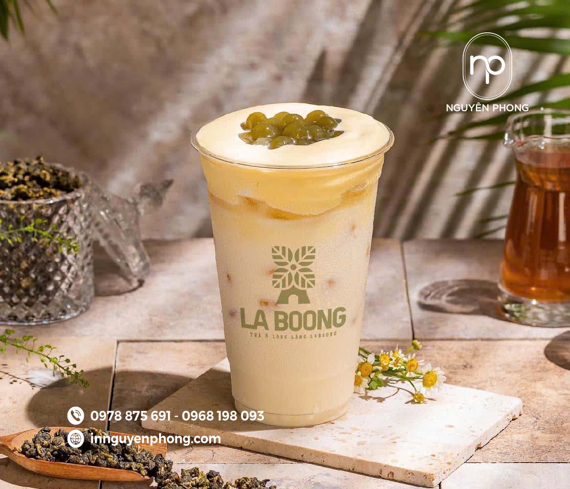 Mẫu tem decal trong dán cốc trà sữa